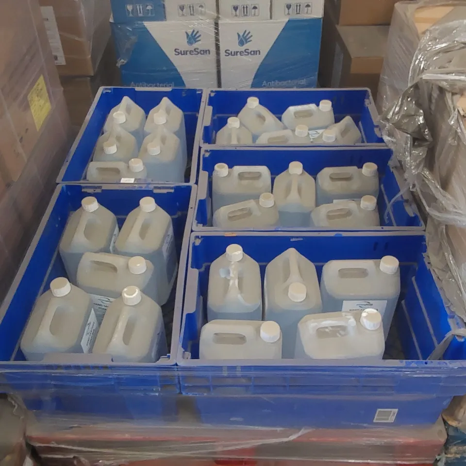 PALLET CONTAINING APPROXIMATELY 25x 5L STRONGHOLD HAND SANITIZER FOAM RUB