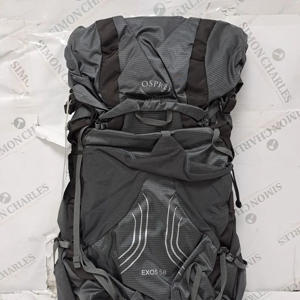 OSPREY EXOS 58 TUNGSTEN GREY BACKPACK S/M 