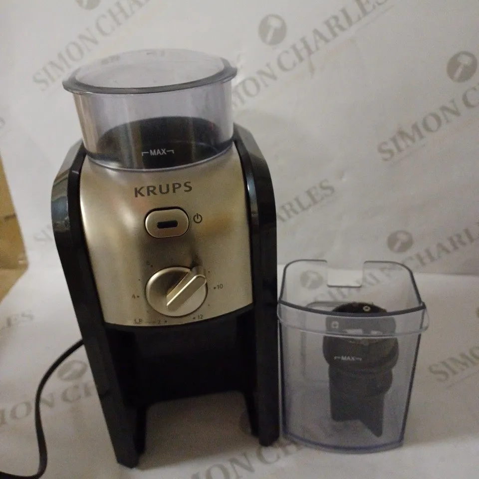 KRUPS EXPERT BURR GRINDER FOR COFFEE BEANS
