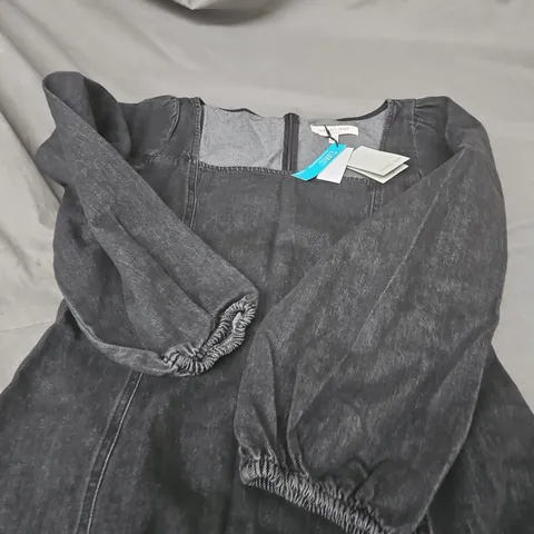 NOBODY'S CHILD DENIM HOODED JACKET – UK 14 (EU 42, USA 10)