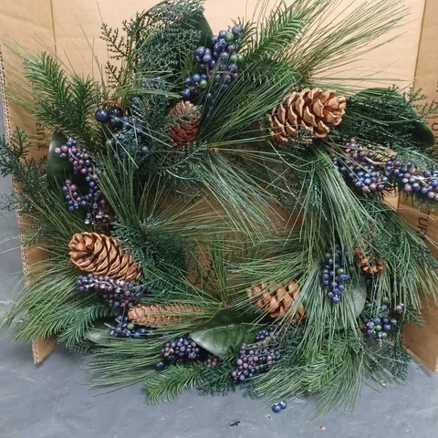 BOXED BLUEBERRY CHRISTMAS WREATH