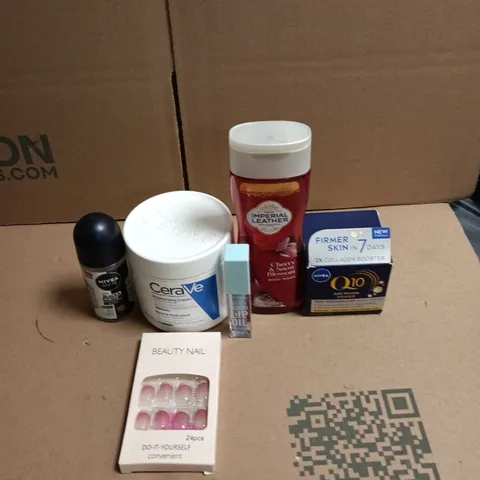 APPROXIMATEY 20 ASSORTED HEALTH AND BEAUTY PRODUCTS TO INCLUDE - IMPERIAL LEATHER BODY WASH - NIVEA MEN ROLL ON DEODORANT AND CERAVE MOISTURISING CREAM