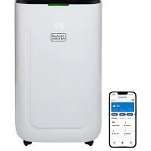 BOXED BLACK & DECKER BXEH60014GB 20L SMART DEHUMIDIFIER, 4 MODES, QUIET, 6.5L WATER TANK - WHITE