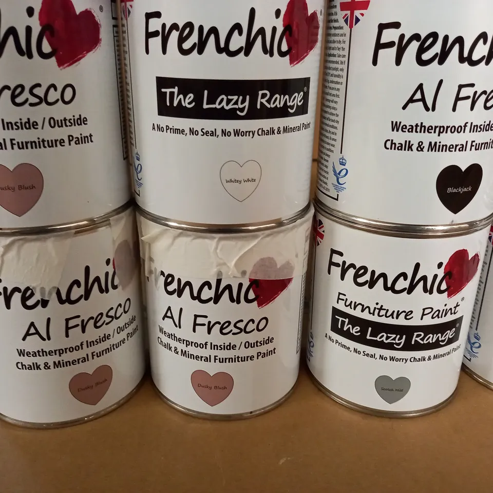 LOT OF 12 ASSORTED TINS OF PAINT - COLLECTION ONLY