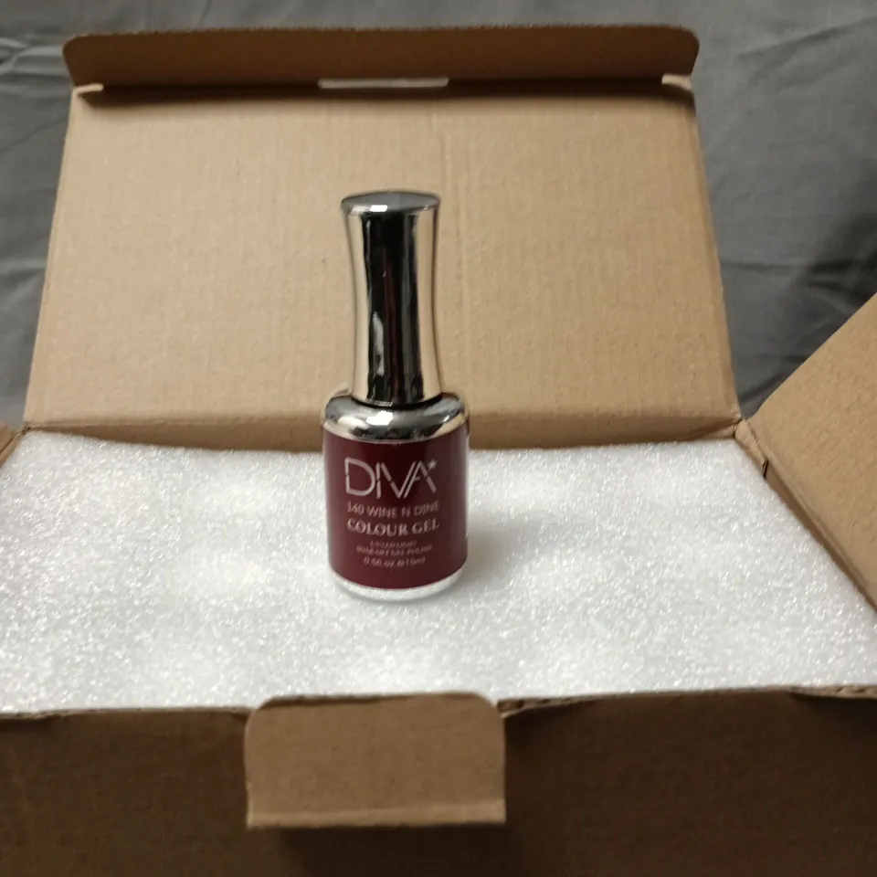 BOX OF APPROXIMATELY 15 BOTTLES OF DIVA NAIL VARNISH VARIOUS COLOURS