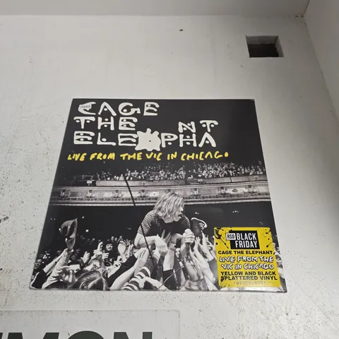 CAGE THE ELEPHANT – LIVE FROM THE VIC IN CHICAGO (RSD BLACK FRIDAY) YELLOW & BLACK SPLATTER VINYL LP
