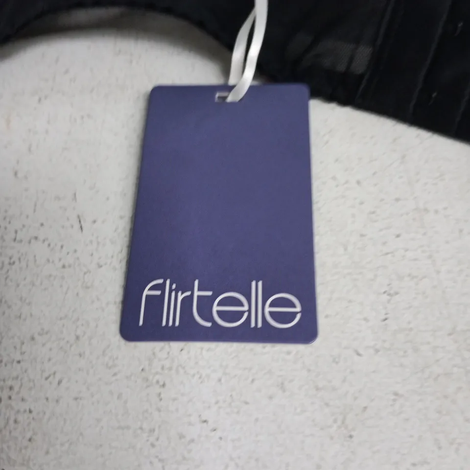 FLIRTELLE SWIRL BALCONY BRA – BLACK, UK 34J (EU 75M, FR 90M, USA 34M, AU 12J)