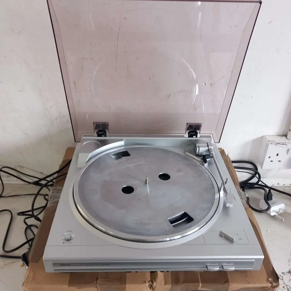 DENON DP29F SILVER FULLY AUTOMATIC TURNTABLE