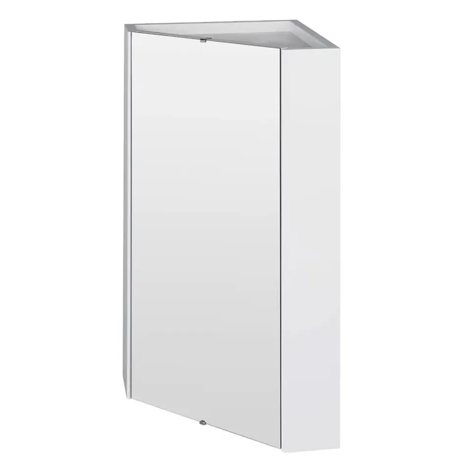 BOXED CORNER MOUNTED FRAMED MIRROR CABINET 324mm × 650mm