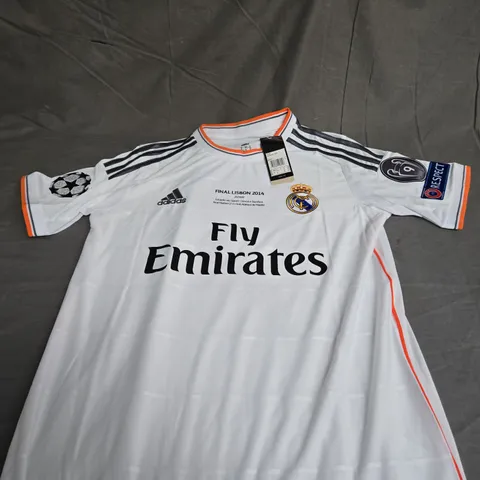 REAL MADRID FC CHAMPONS LEAGUE FINAL SHIRT 2014 WITH RONALDO 7 SIZE 