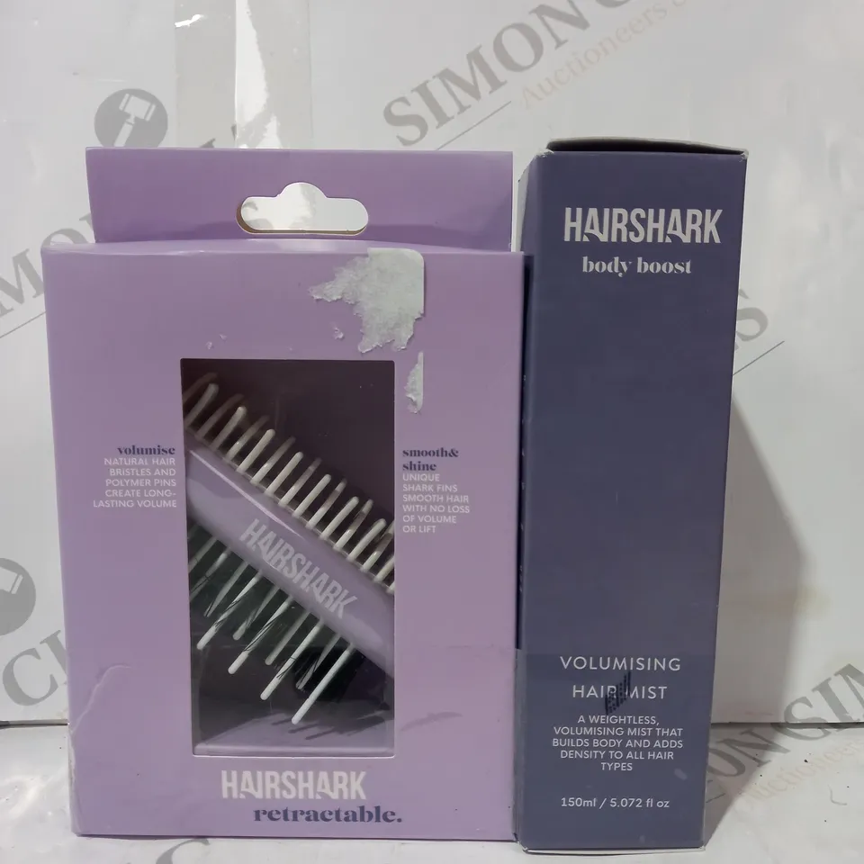 BOXED HAIRSHARK VOLUMISING KIT IN LILAC