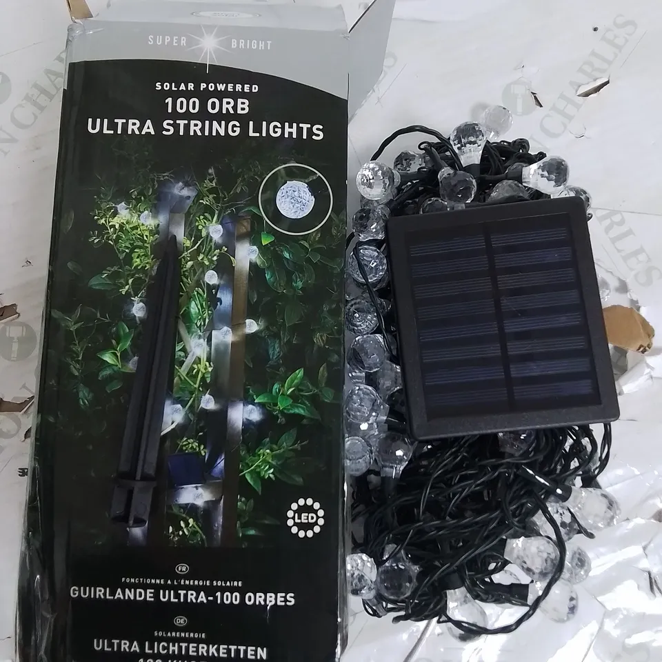 SOLAR STRINGLIGHTS - ULTRA 100 ORB RRP £32.99