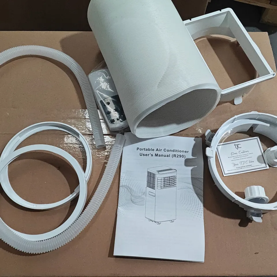 PORTABLE AIR CONDITIONER (R290) – WHITE, WITH HOSES AND MANUAL