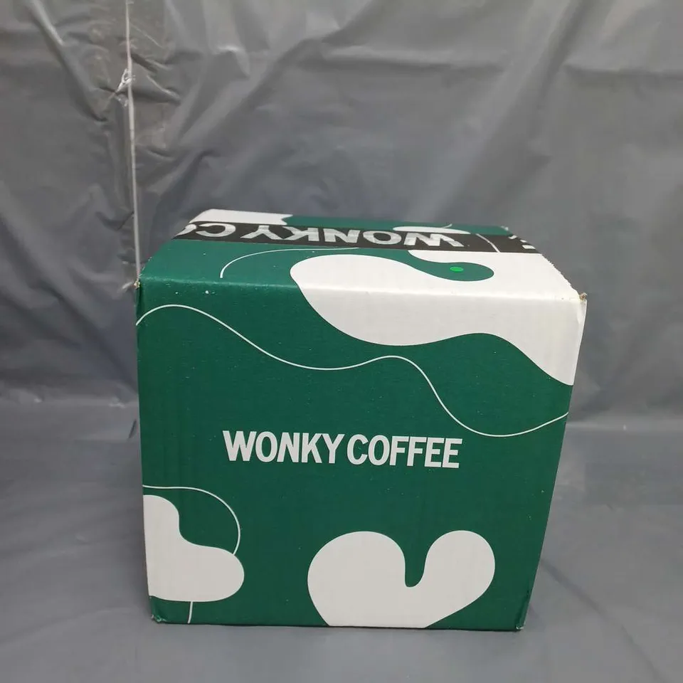 BOXED LOT OF APPROXIMATELY 100 WONKY COFFEE PODS ASSORTED FLAVOURS