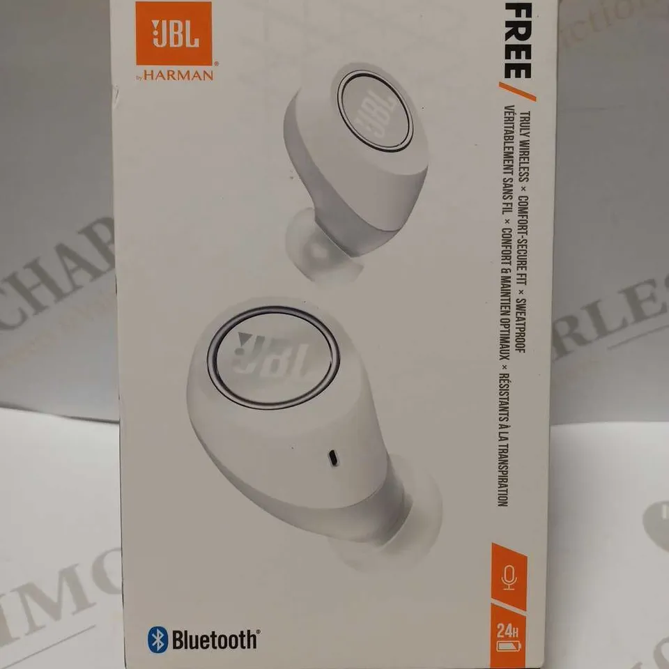 JBL FREE WHITE TRULY WIRELESS EARPHONES 
