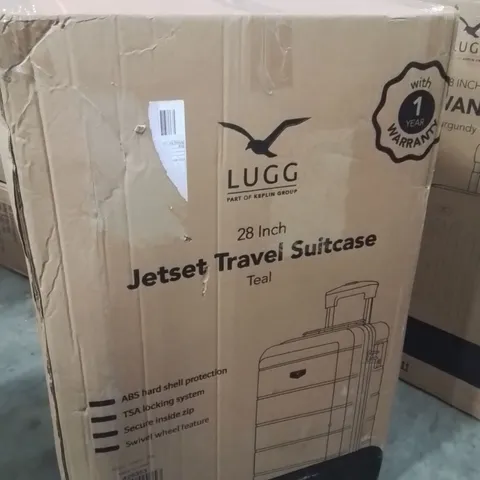 BOXED LUGG 28INCH JETSET TRAVEL SUITCASE TEAL 