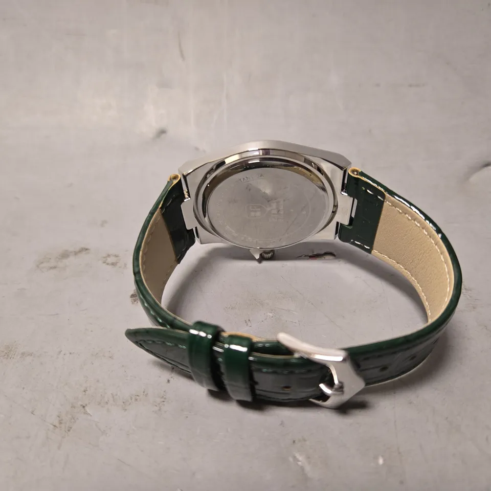 BOXED ERNEST FERDINAND QUARTZ SEA GREEN WATCH 