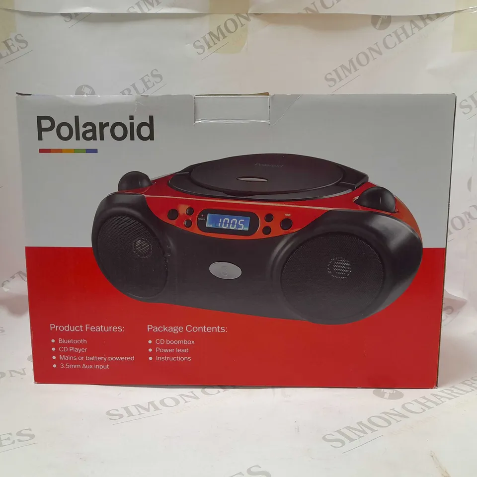 POLAROID BLUETOOTH CD BOOMBOX