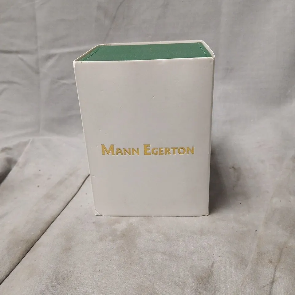 MANN EGERTON LIMITED EDITION WRISTWATCH – ROSE GOLD CASE, BLACK BEZEL & STRAP