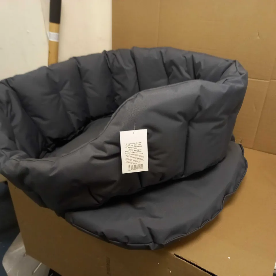 GREY PET BED LARGE - 76 * 64 * 24CM