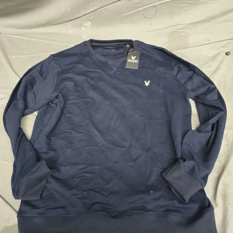 LYLE & SCOTT CLASSIC SWEAT SHIRT – NAVY – XX LARGE