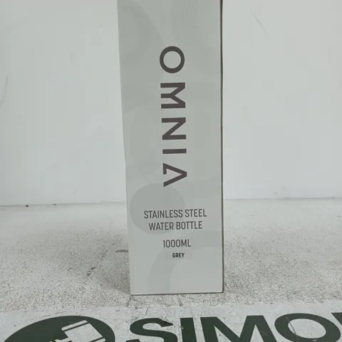 OMNIA STAINLESS STEEL WATER BOTTLE 1000ML GREY