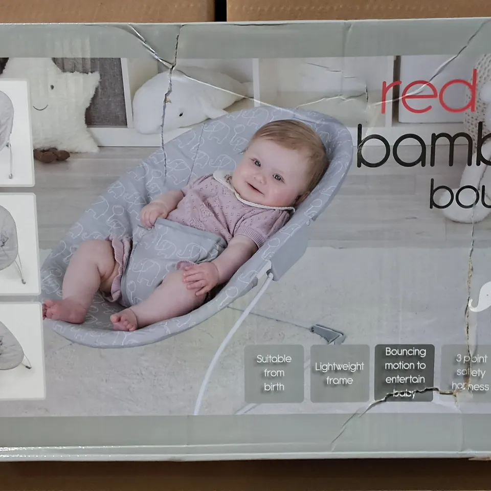 BOXED RED KITE BAMBOO BOUNCER