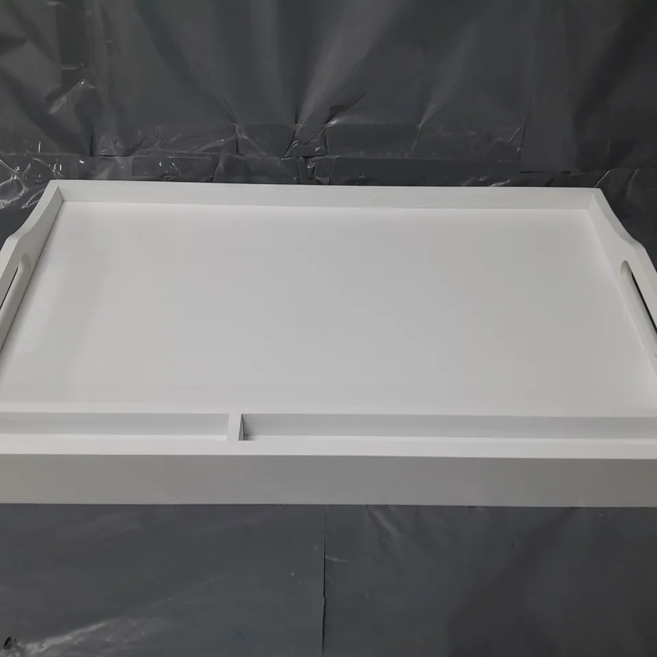 UNIBOS WHITE BED TRAY WITH FOLDING LEGS