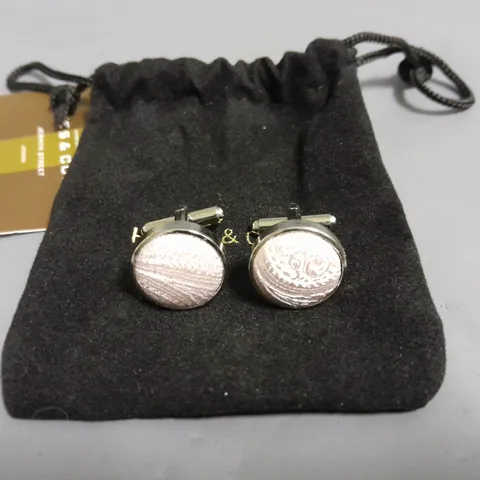 HAWES & CURTIS PAISLEY SILK CUFFLINKS