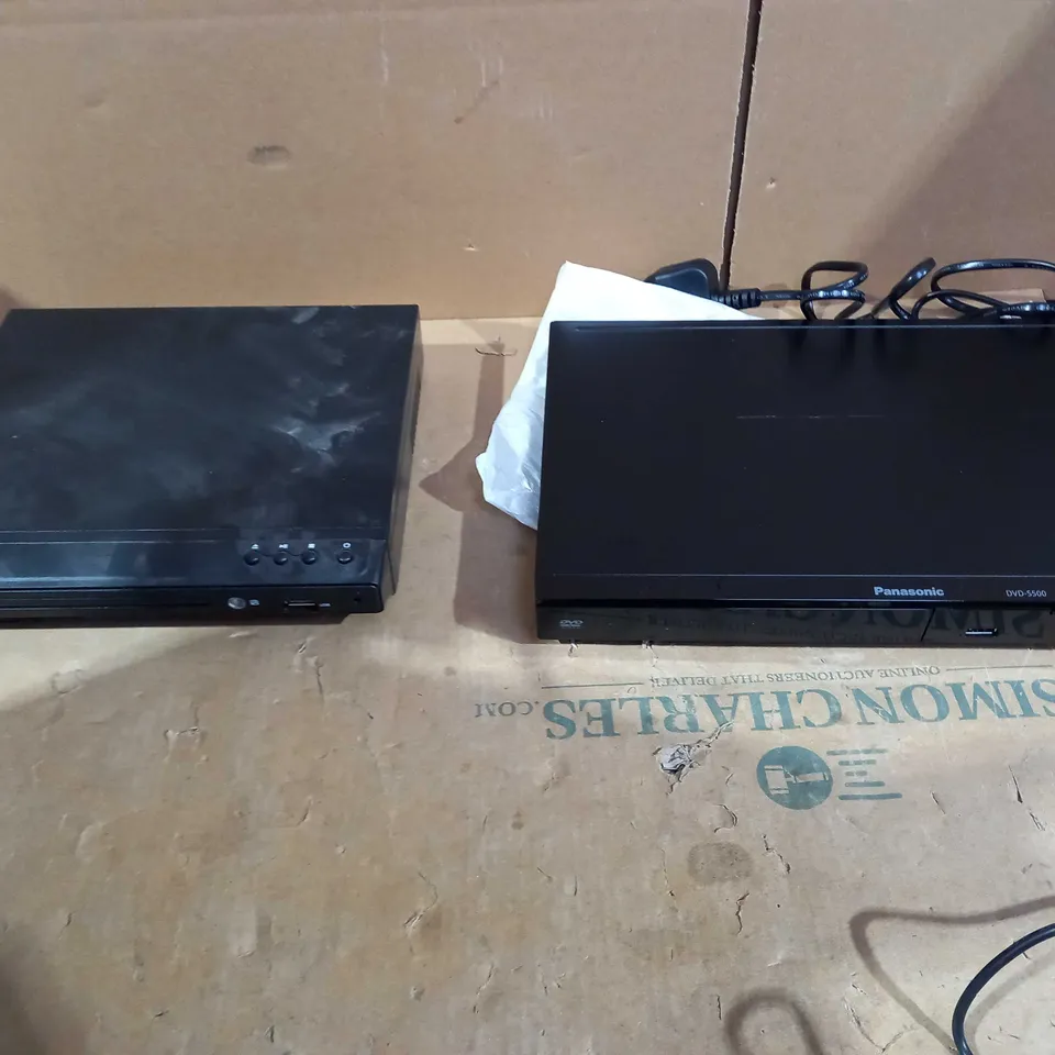 LOT OF 2 DVD PLAYERS TO INCLUDE PANASONIC AND POLAROID