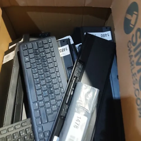 APPROXIMATELY 26 ASSORTED PRODUCTS TO INCLUDE; DELL KEYBOARD, HP DOCKING STATION AND CRESTON VIDEO CONFERENCE CONSOLE