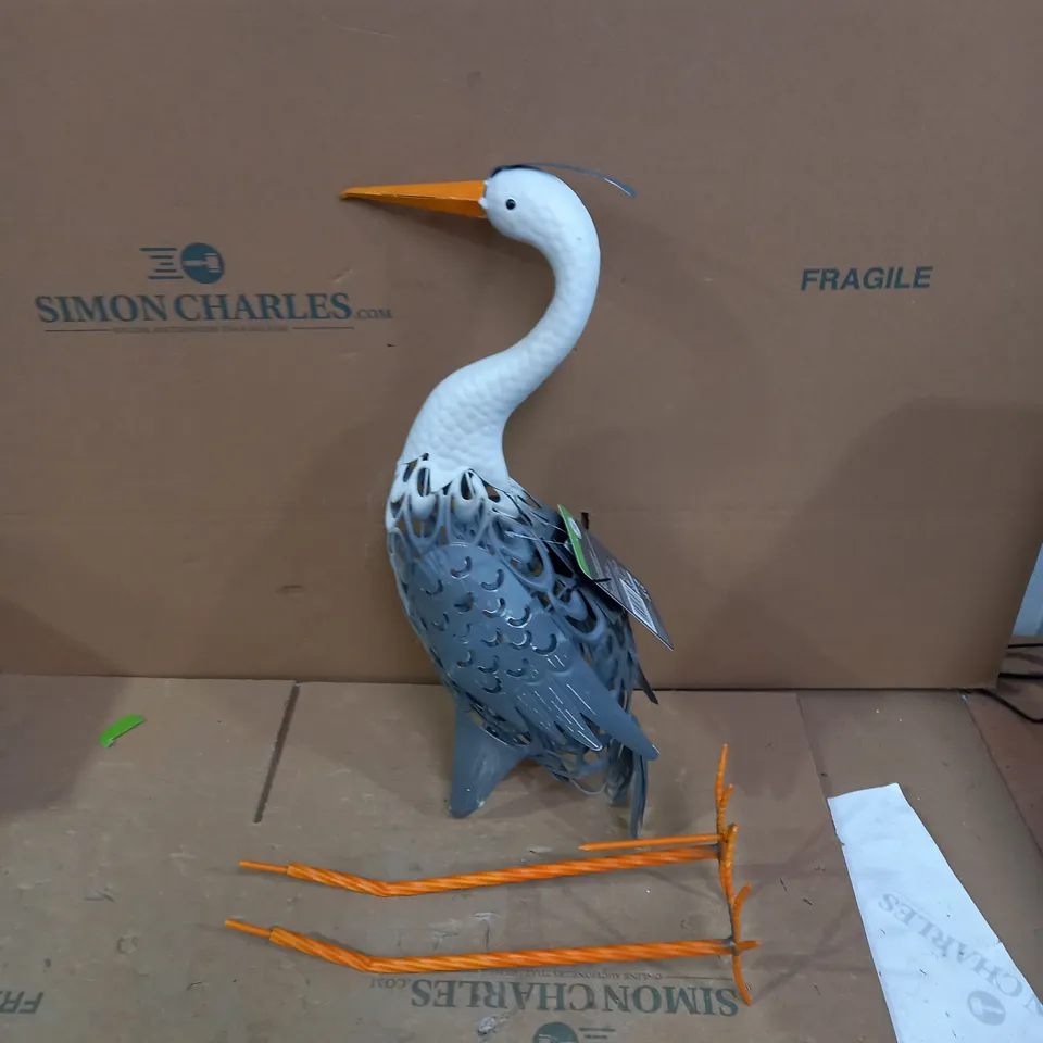 METAL HERON LIGHT AND DETERRENT  RRP £29.99