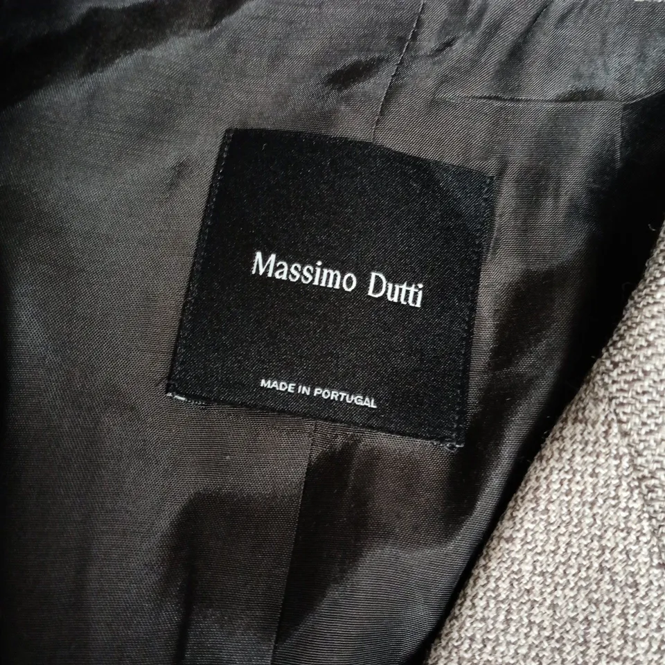 MASSIMO DUTTI WOMEN'S GREY TWEED BLAZER – UK 8 (EU 36)