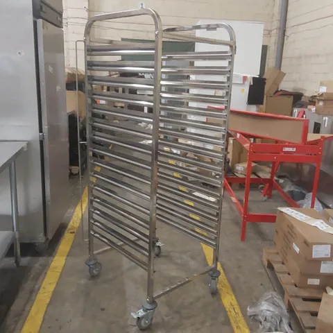 COMMERCIAL STAINLESS STEEL RACK TROLLEY