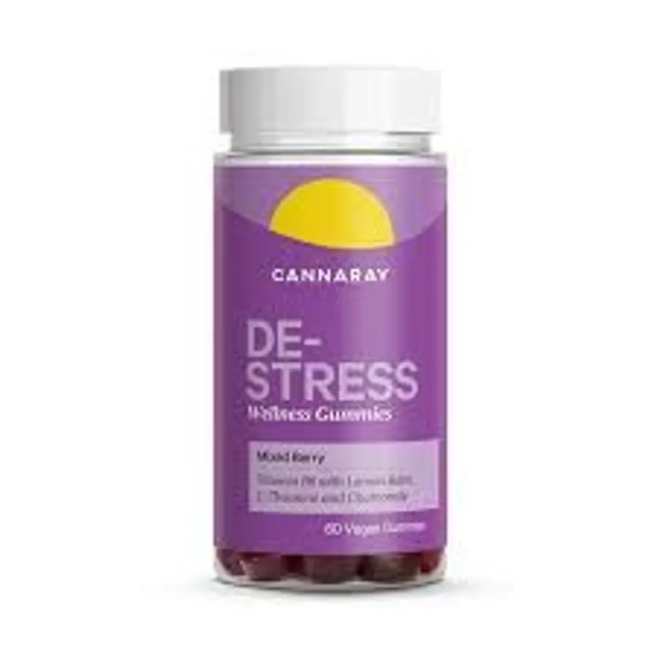 2 X DESTRESS MENTALLY FIT GUMMIES – 60 VEGAN GUMMIES - MIXED BERRY - EXP DATE DEC 2025