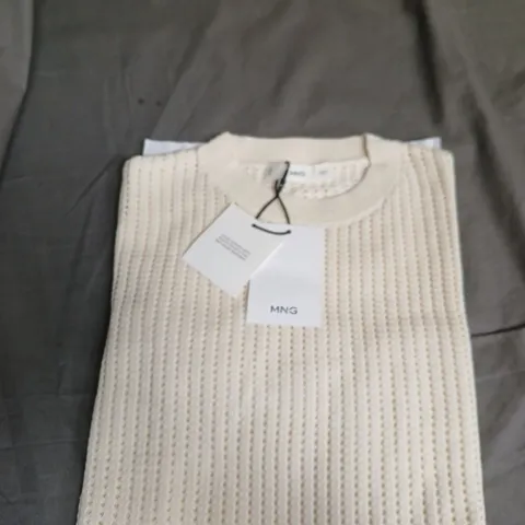 MANGO WOMAN'S CREAM KNIT SWEATER – SIZE UK S