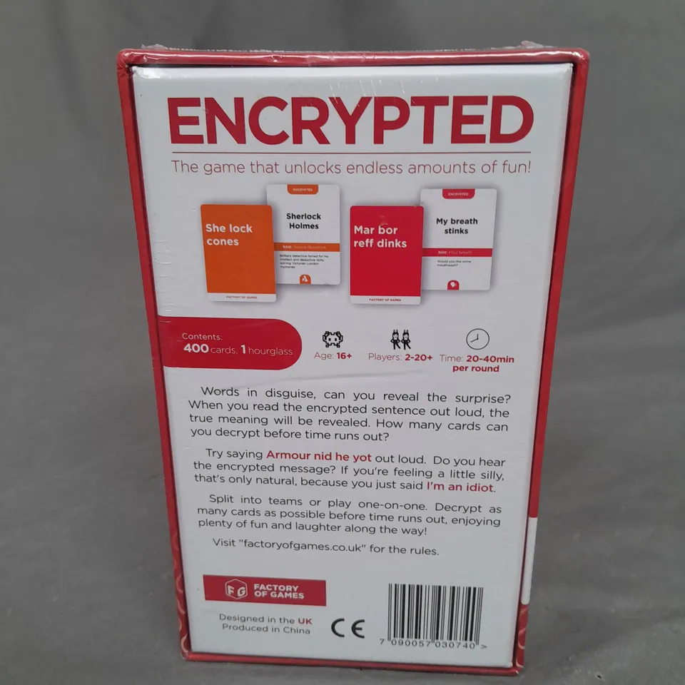 SEALED ENCRYPTED CARD GAME