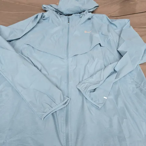 NIKE LOGO WATERPROOF HOODIE, BLUE - UK SIZE XL