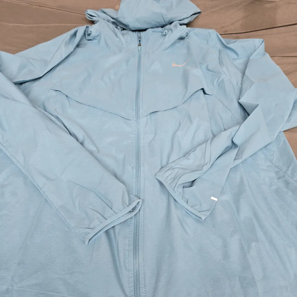 NIKE LOGO WATERPROOF HOODIE, BLUE - UK SIZE XL