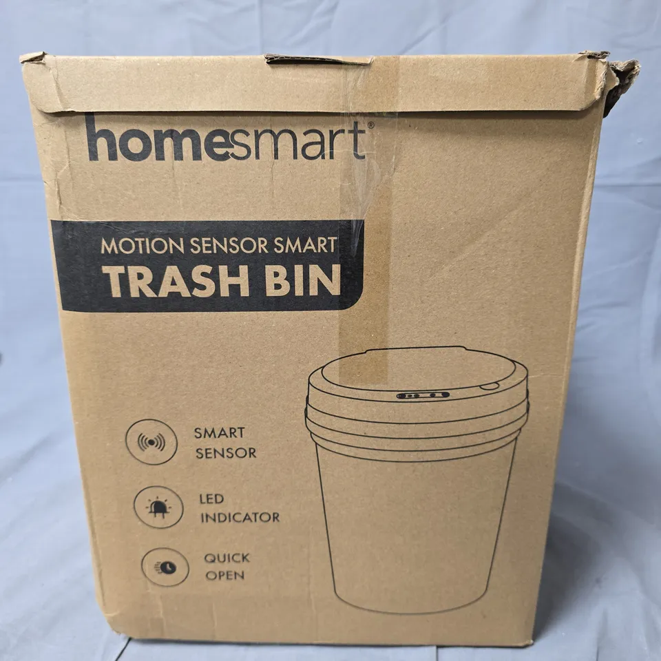 HOMESMART MOTION SENSOR SMART TRASH BIN – BLACK