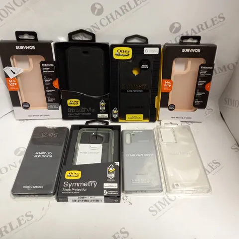 APPROXIMATELY 40 ASSORTED SMARTPHONE PROTECTIVE CASES FOR VARIOUS MODELS TO INCLUDE PIXEL 3A, GALAXY NOTE 10, S20 ULTRA ETC