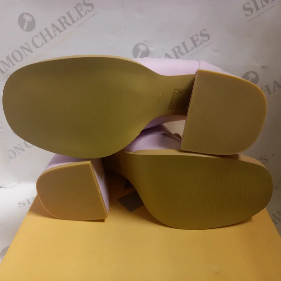 KOI VEGAN DELIGHTS PINK SUGAR MULES - SIZE 5