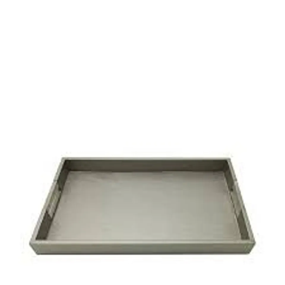 BOXED ARLIE GREY OTTOMAN/COFFEE TABLE TRAY 