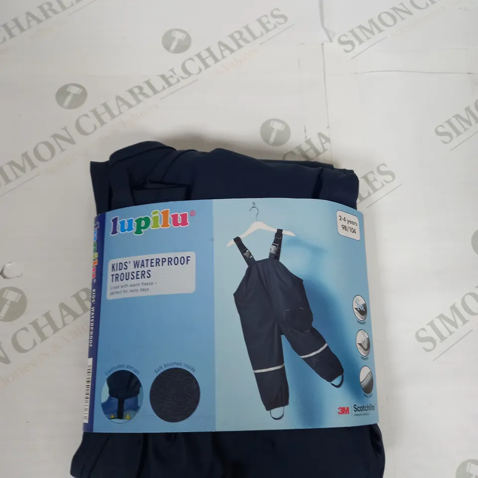 LUPILU KIDS WATERPROOF TROUSERS SIZE 2-4 YEARS