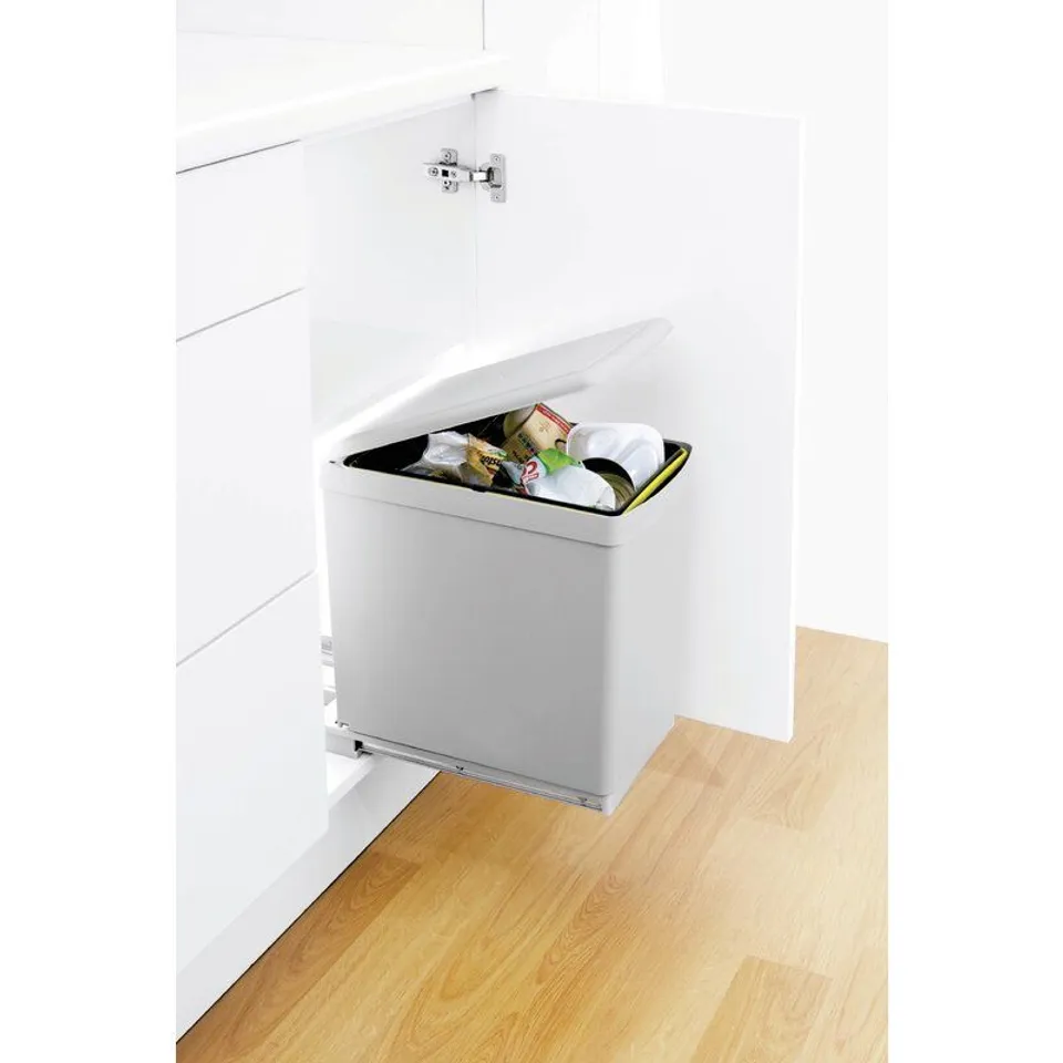 PLASTIC 16 LITRE SWING TOP PULL OUT/UNDER COUNTER