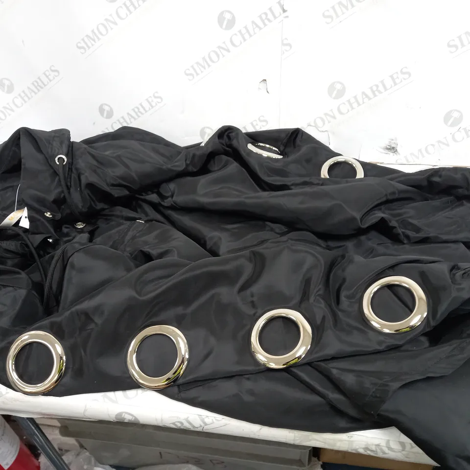 BLACK MALLISSA J HOODED WATERPROOF JACKET - SIZE UNSPECIFIED