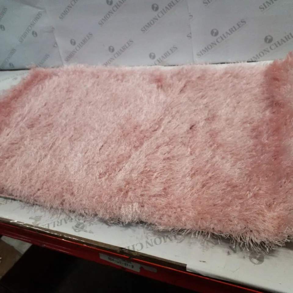 BRAND NEW PACO HOME GLAMOUR 300 RUG IN ROSE - 60×100CM