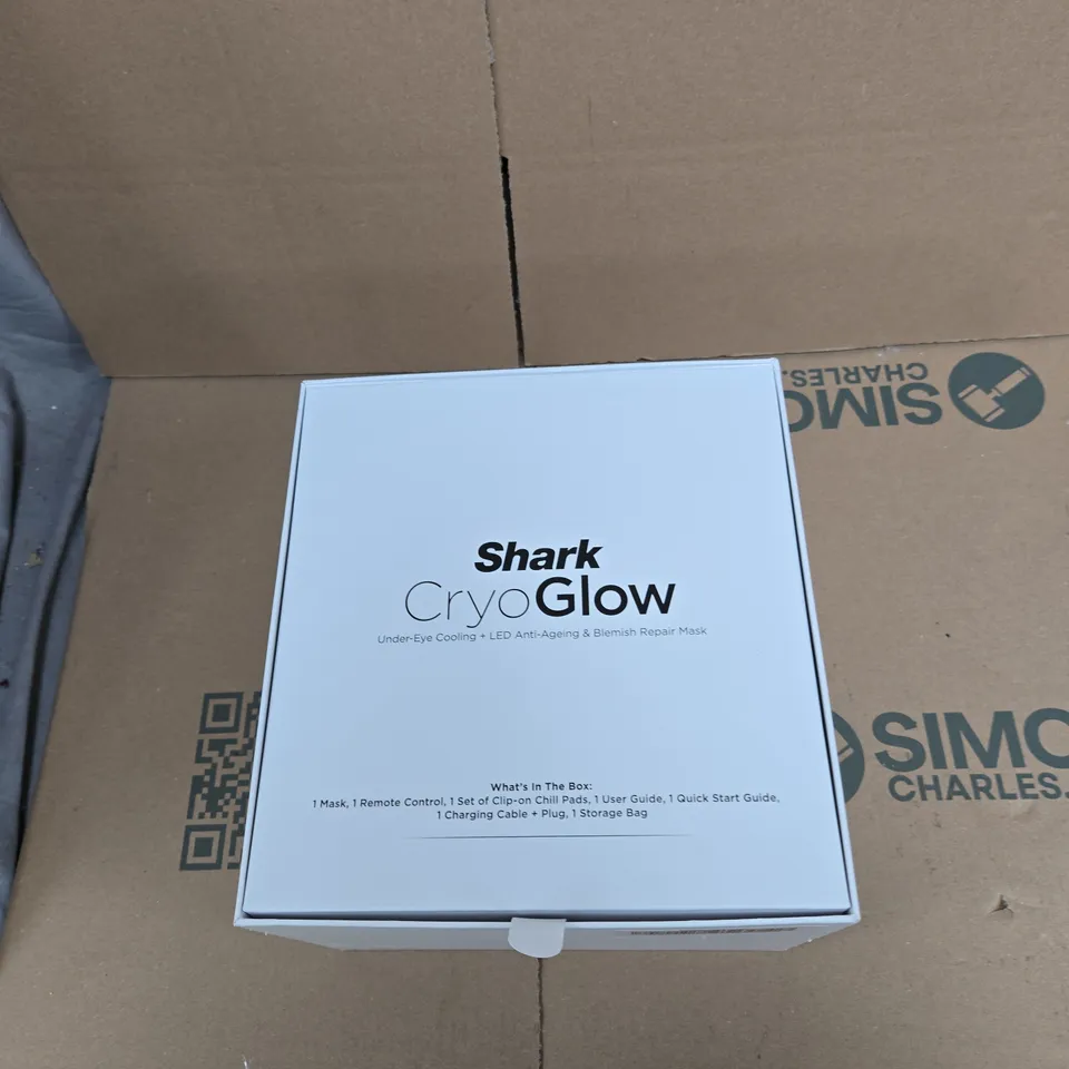SHARK CRYOGLOW UNDER-EYE COOLING LED MASK – FACIAL SKINCARE DEVICE (BOXED)