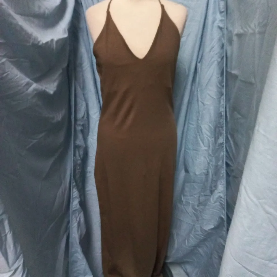 MNG BROWN SLEEVELESS DRESS – EU L