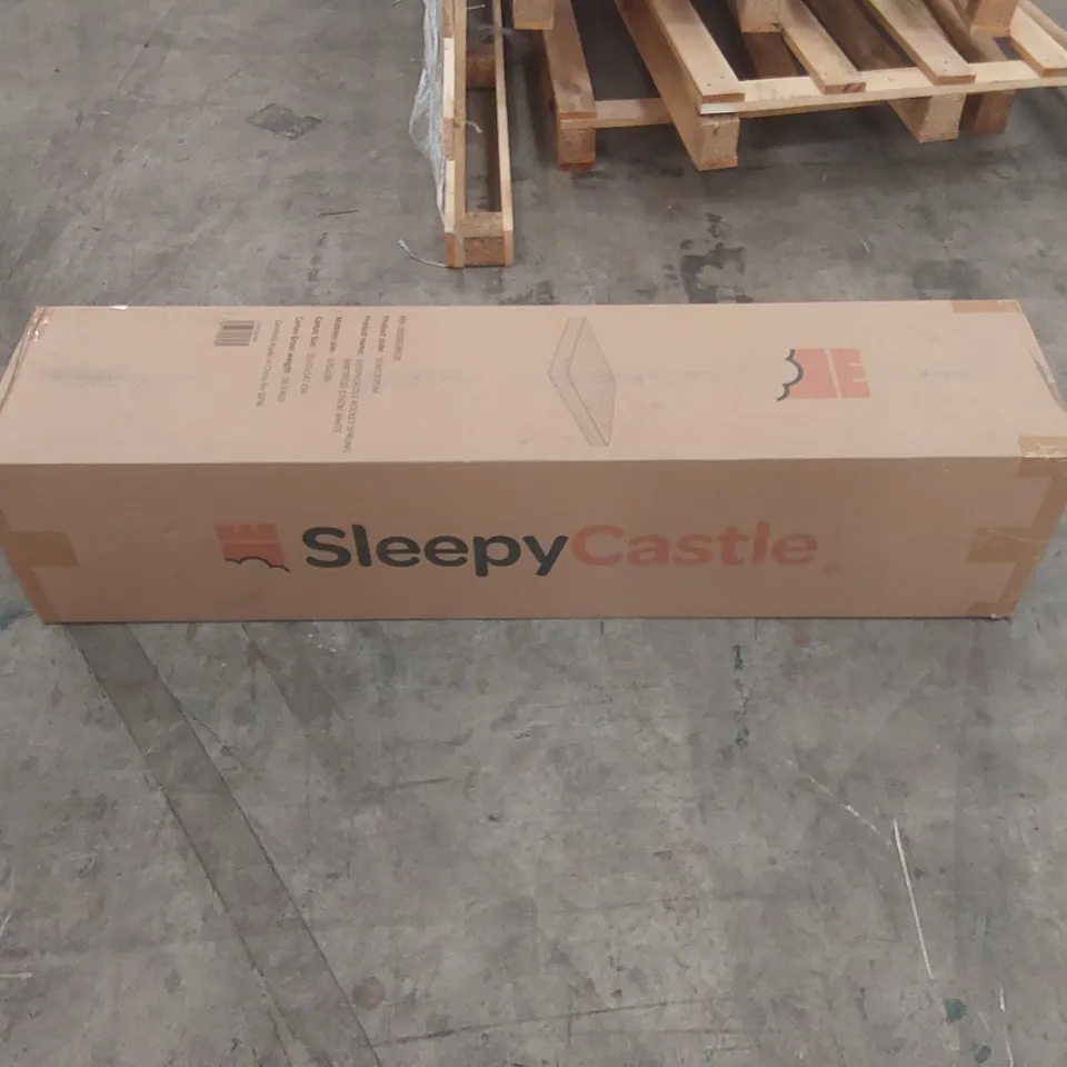 QUALITY BOXED AND ROLLED SLEEPYCASTLE POCKET SPRUNG 135CM DOUBLE MATTRESS 